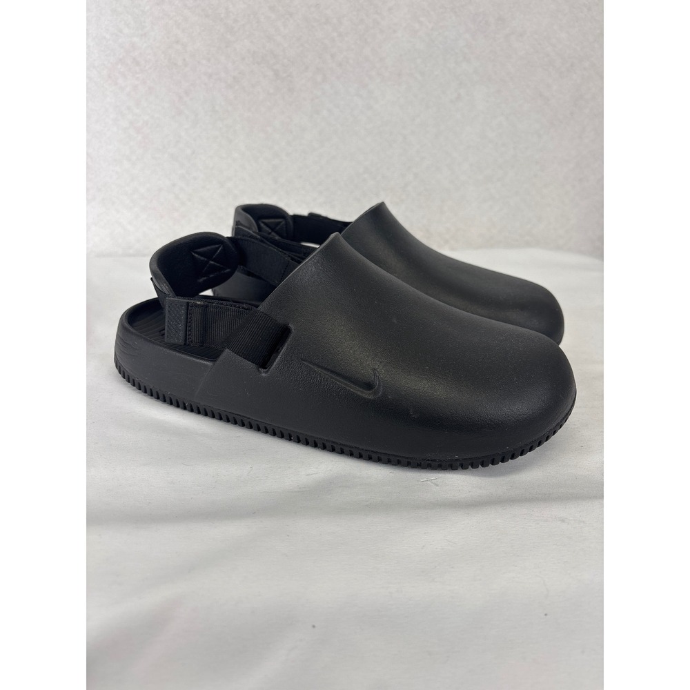 Nike Calm Mule Sport Slides Men's 9 Black Slip On Comfort Clogs Beach Gorpcore